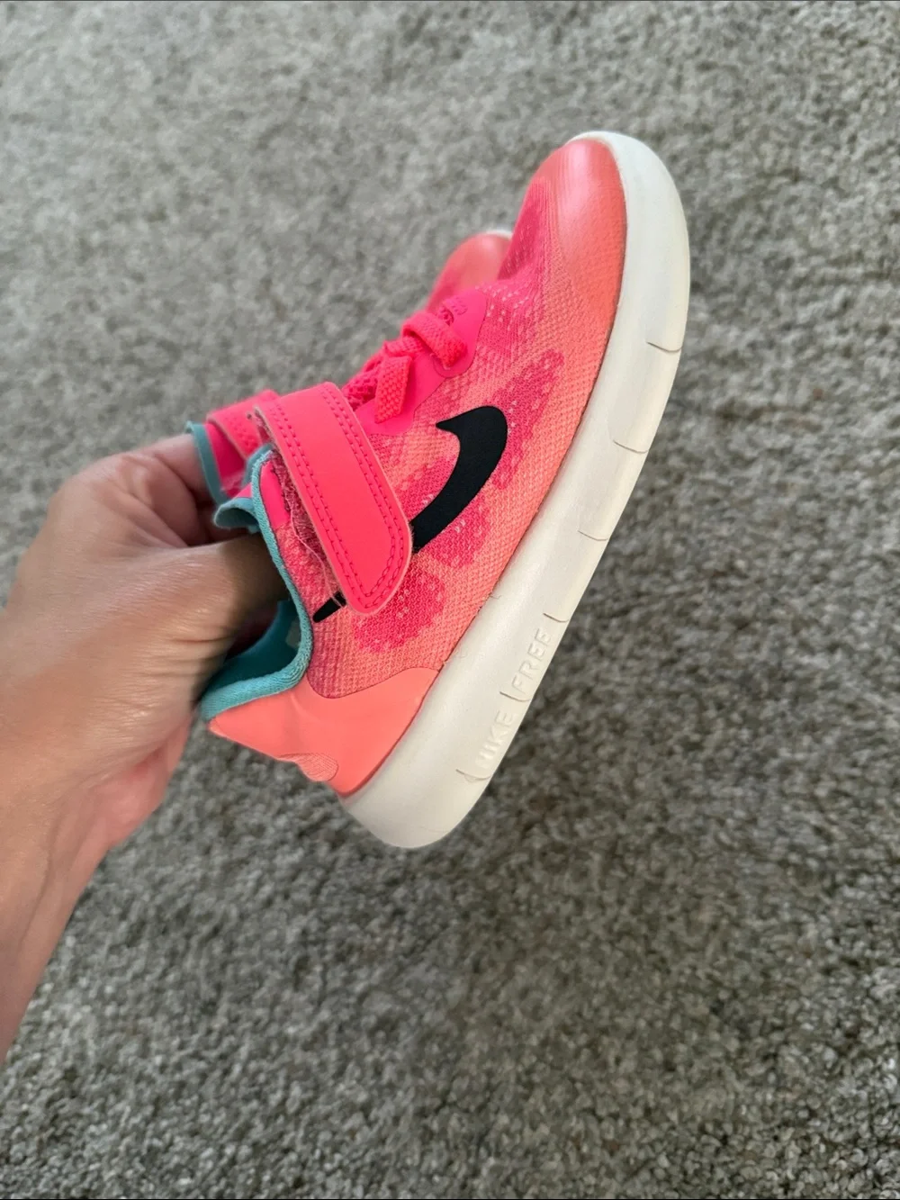Nike Kids' Nike Free Run 2 Racer Pink Tennis Shoes 9C